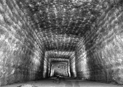 Abbaukammer im Steinsalzbergwerk Heilbronn. Abbaukammer im Steinsalzbergwerk Heilbronn.