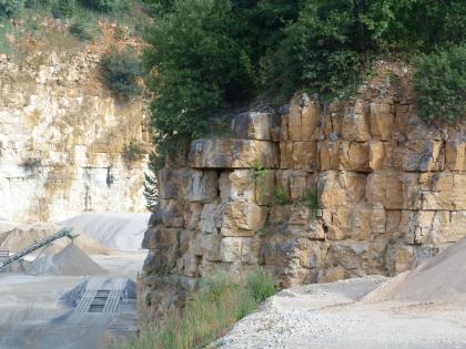 Kalksteine der Untere-Felsenkalke-Formation. Kalksteine der Untere-Felsenkalke-Formation.