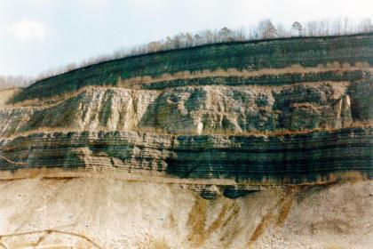 Oberjura-Abfolge am Abtrauf. Oberjura-Abfolge am Abtrauf.