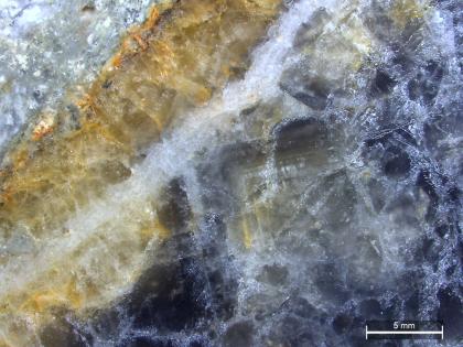 Flussspat im Finstergrund-Gang bei Wieden. Flussspat im Finstergrund-Gang bei Wieden.