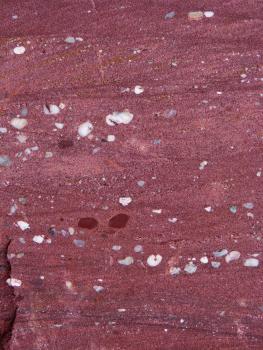 Geröllführender Sandstein. Geröllführender Sandstein.