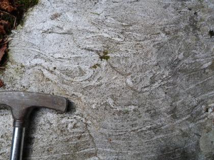 Verfalteter Paragneis. Verfalteter Paragneis.