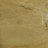 Großaufnahme einer Abbauwand in einer Sandgrube. Das hellbraune Material ist deutlich in zwei Lagen geteilt: unten mit glatter Oberfläche, oben mit Kieselsteinen durchsetzt. Ein Maßband links zeigt eine Höhe von 27 Zentimetern an. 