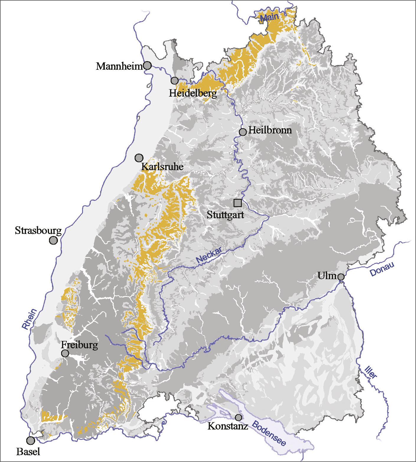 Karte landschaften württemberg stumme baden Stumme Karten